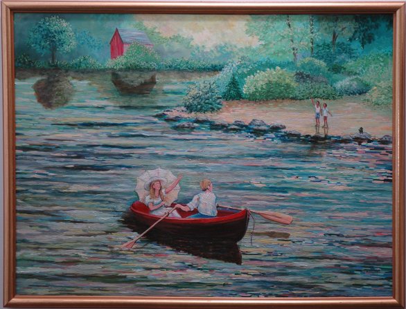 Boating on the Creek